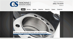 Desktop Screenshot of csmachinemfg.com